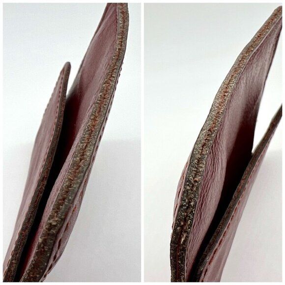 Vintage Genuine Leather Wallet Coin Purse Made In Brazil Bifold 80s 90s - Picture 7 of 10